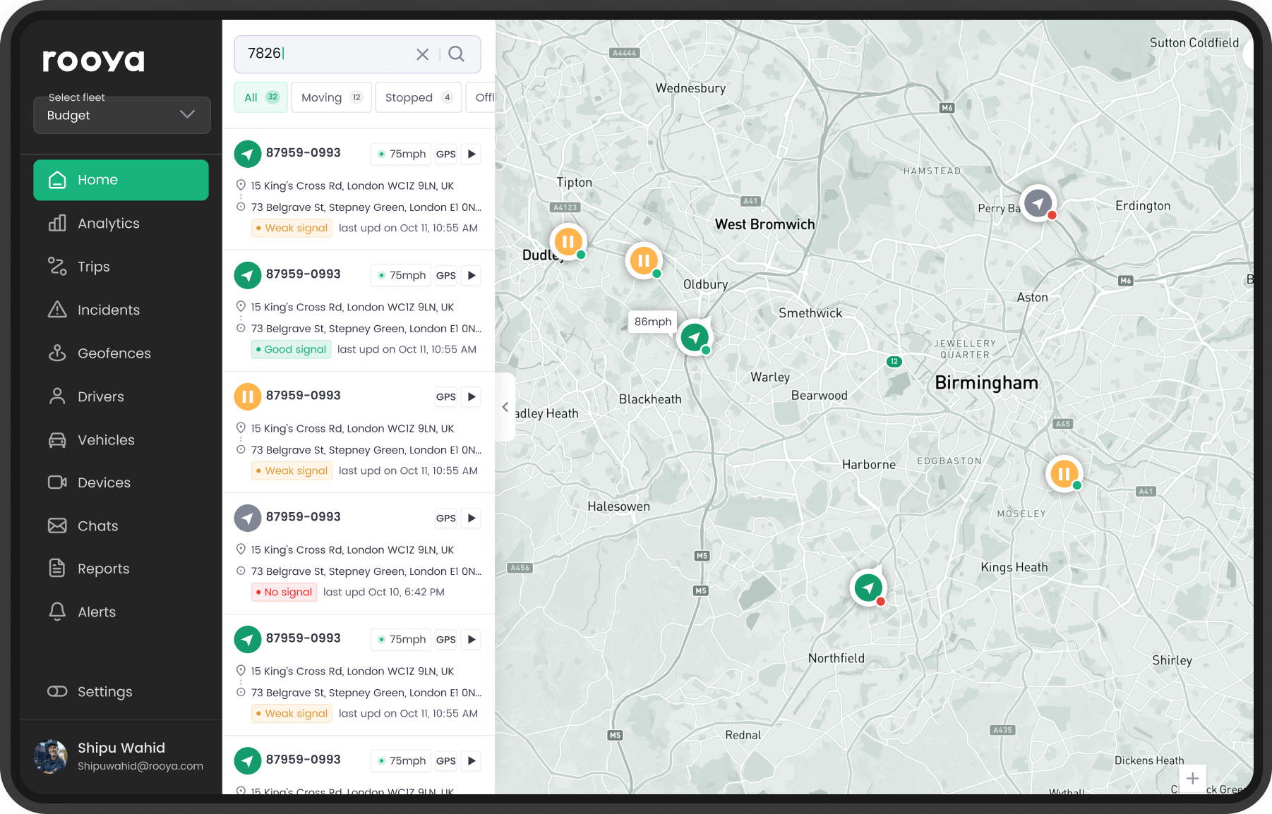 Fleet Management Web Portal