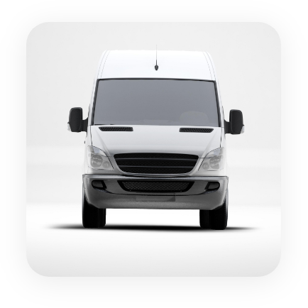 Panel van from a mixed fleet